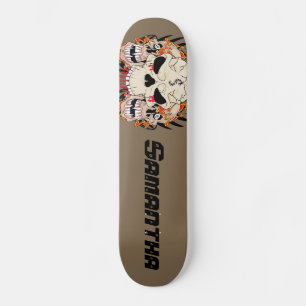 Tatoeage Skull Acht Ball Comp Skateboard