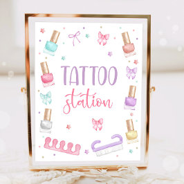 Tatoeage Station Mani-Pedi Feest Manicure Pedicure Poster