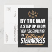 Tatoeage Stewardess is de ultieme aanwinst cadeau Briefkaart (Voorkant / Achterkant)