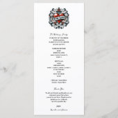 Tatoeage Sticker Huwelijksprogramma Echte Liefde H Programmakaart (Achterkant)