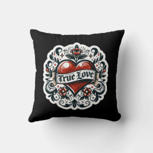 Tatoeage Sticker Stijl Artistiek Echte Liefde Hart Kussen
