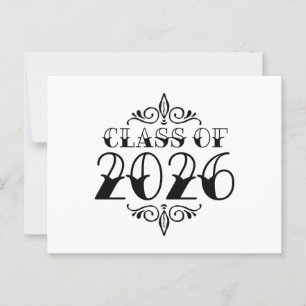 Tatoeage Stijl Klas van 2026 Afstuderen Briefkaart