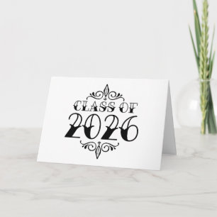 Tatoeage Stijl Klas van 2026 Afstuderen Kaart