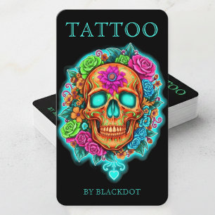 Tatoeage Studio Branding Professionele Tatoeëerder Visitekaartje