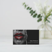 Tatoeage studio QR-code visitekaartje (Staand voorkant)