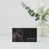 Tatoeage studio QR-code visitekaartje (Staand voorkant)