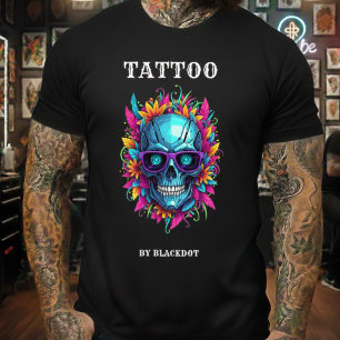Tatoeage Studio Tattoo Artiest Zonnebril Skull T-s T-shirt