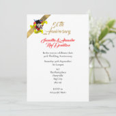 Tatoeage thema 50ste huwelijksverjaardag kaart (Staand voorkant)