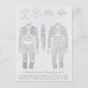 Tatoeage van Igorrote Briefkaart