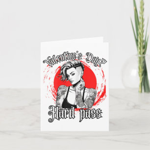Tatoeage voor anti-Valentijnsdag alleenstaande vro Kaart