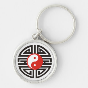 Tatoeage Yin & Yang Sleutelhanger