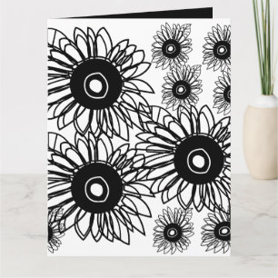 Tatoeage Zonnebloem Bloemig Zwart Wit Tatoeage Blo Kaart