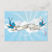 Tatoeage Zwaluwen en Ontvangstkaart van de rol Informatiekaartje (Voorkant)