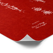 Tatoeagemachinepatent - Burgundy Red Poster (Hoek)