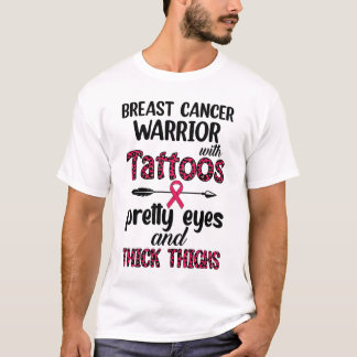 Tatoeages Borstkanker Krijger Pretty Eyes Dikke Di T-shirt