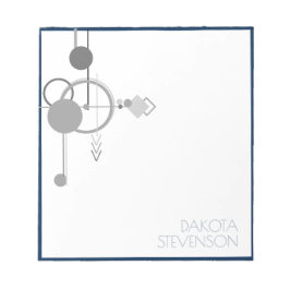 Tatoeages Lijn Kunst | Navy Blauw Grijs Aangepast  Notitieblok