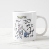 Tatoeages Thema Grappige Tatoeëerder Grote Koffiekop (Rechts)