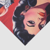 Tatoeages van oude pin-ups tissuepapier (Detail)