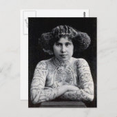 Tatoeages Vrouwen foto van Postca Briefkaart (Voorkant / Achterkant)