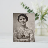 Tatoeages Vrouwen foto zwart-wit Briefkaart (Staand voorkant)