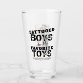 Tatoeages zijn mijn favoriete speelgoed Drink glas (Voorkant)