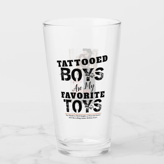 Tatoeages zijn mijn favoriete speelgoed Drink glas (Voorkant)