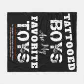 Tatoeages zijn mijn favoriete speelgoedbanket fleece deken (Voorkant (Horizontaal))