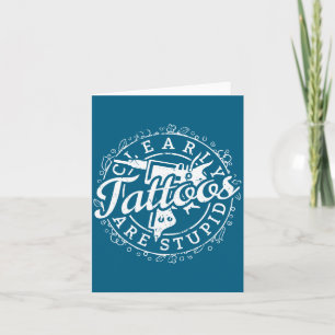 Tatoeages zijn stoere shirt grappige tatoeagekunst kaart
