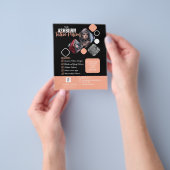 Tatoeagesalon Poster - Aangepaste Zwarte blush Flyer (Hand)