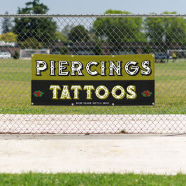 Tatoeageshop Volledig Aanpassen om Klanten te Trek Spandoek