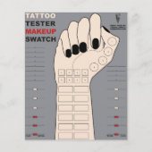 Tatoeagetest Make-up uitstrijken (armkleur aanpass Flyer (Voorkant)
