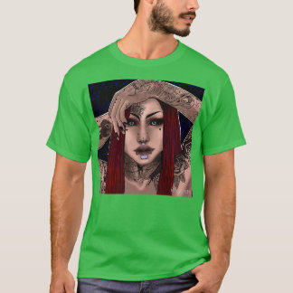tatoeëerd meisje t-shirt