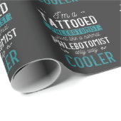 Tatoeëerde flebotomist Tattoo geboord Flebotomie Cadeaupapier (Rol Hoek)