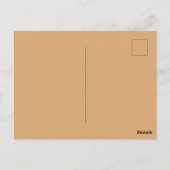 Tatoeëerde vrouw in goud briefkaart (Achterkant)