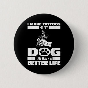 Tatoeëerder Hond Tattoos Tatoeëerder - Tattoo Arti Ronde Button 5,7 Cm