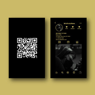 Tatoeëerder Instagram Fotorooster QR-code Visitekaartje