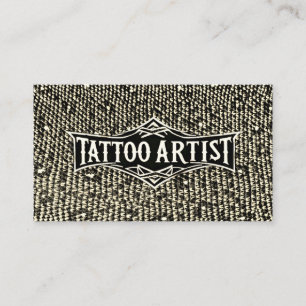 Tatoeëerder Lichaamskunst Salon Winkel Professione Visitekaartje