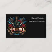 Tatoeëerder QR-code  Visitekaartje (Voorkant)