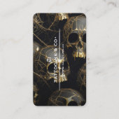 Tatoeëerder Schedel Gotisch Tattoo Artiest Visitekaartje (Voorkant)