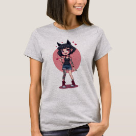 TATOO GIRL COeurs T-shirt