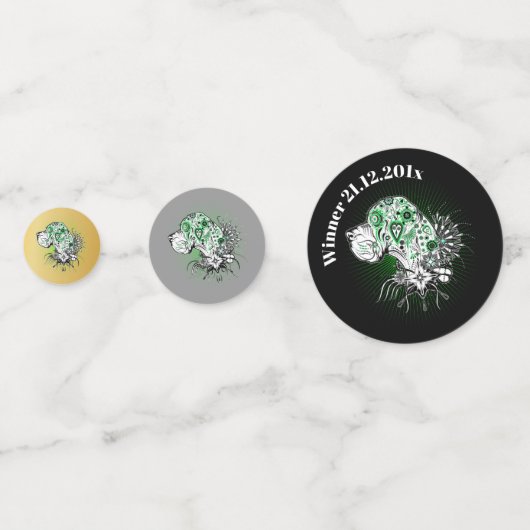 Tatoo Great Gold Black Dane Confetti (Achterkanten)