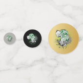 Tatoo Grote Goud Zwarte Deen Confetti (Voorkanten)