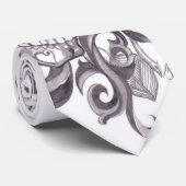 tatoo skull stropdas (Opgerold)