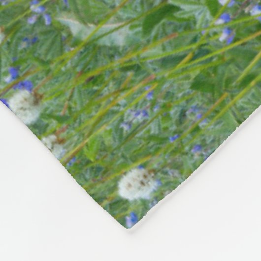 Tatoosh Range en wilde bloemen | Mt. Rainier Fleece Deken (Hoek)