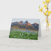 Tatoosh Range en wilde bloemen | Mt. Rainier Kaart (Gele Bloem)