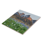 Tatoosh Range en wilde bloemen | Mt. Rainier Tegeltje (Zijkant)