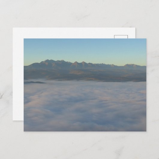 Tatra en wolken briefkaart (Voorkant / Achterkant)