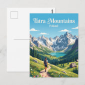 Tatra-gebergte Polen Briefkaart (Voorkant / Achterkant)