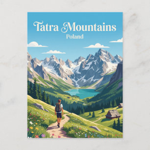 Tatra-gebergte Polen Briefkaart