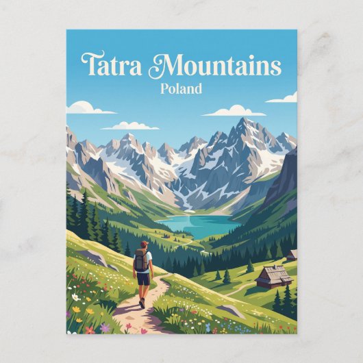 Tatra-gebergte Polen Briefkaart (Voorkant)